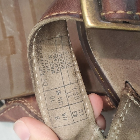 Dr.Martens 8B70 Doc Vintage Y2K Sandals Fisherman shoes sz M10 L11 - Picture 14 of 14